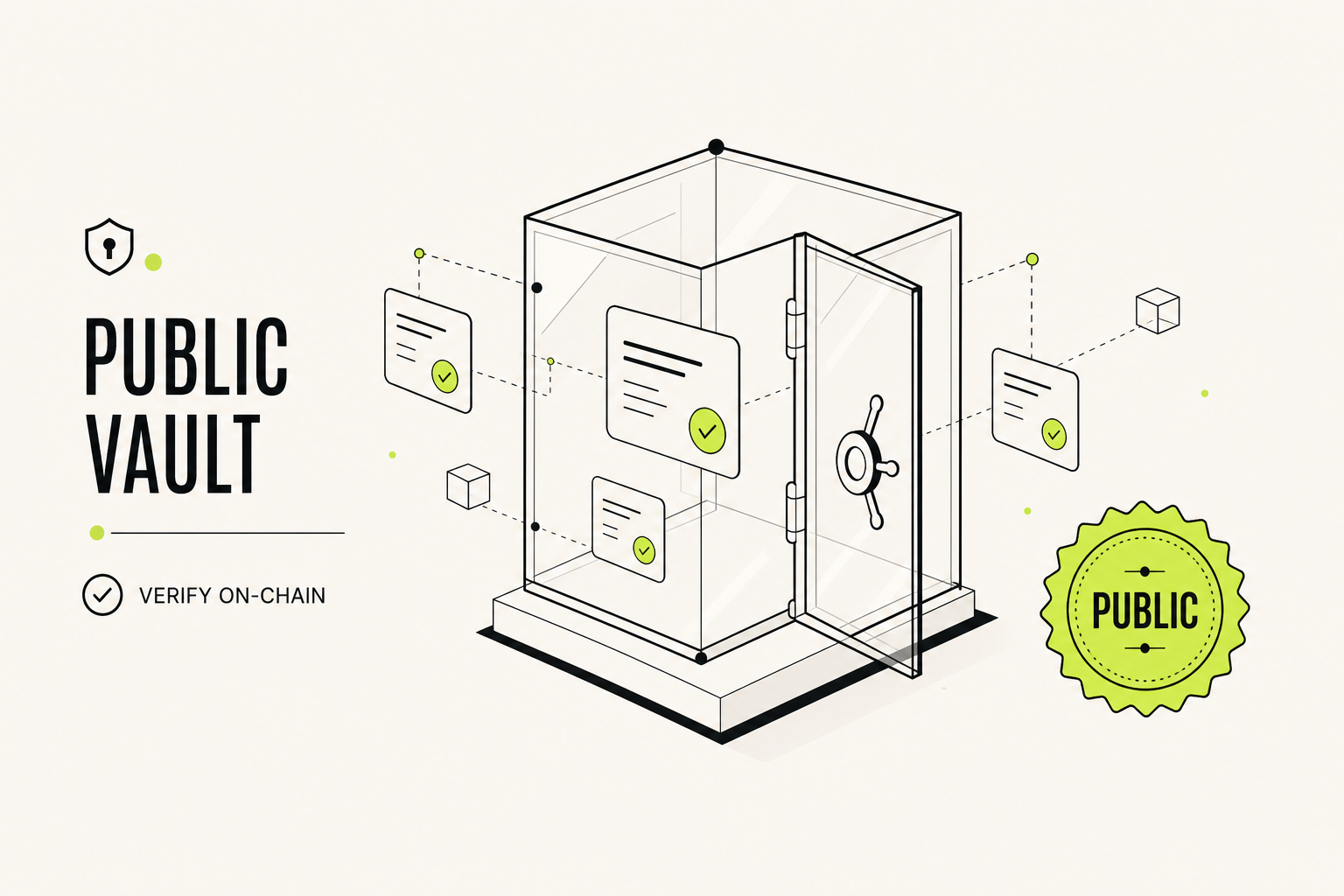 Public vault transparency concept